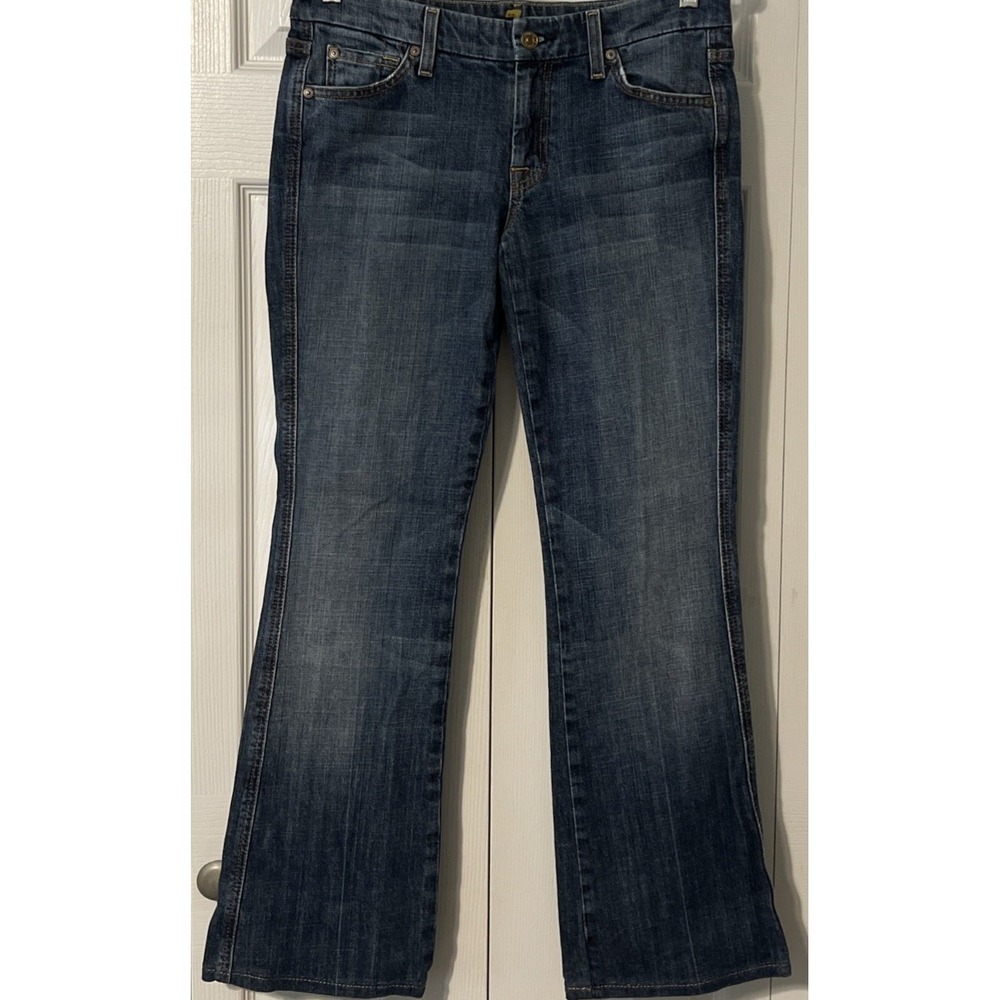 7 For All Mankind Women's "A" Pocket Boot Cut Low Rise Jeans Size 29 (31x30) - Picture 12 of 13